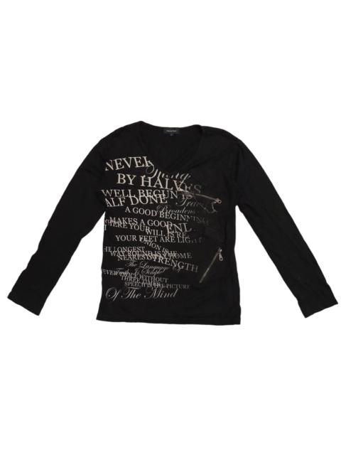 Other Designers Japanese Brand - Signal Point Punk Zipper Poem Long Shirt (F9)