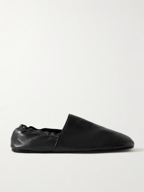 KHAITE Banks Leather Loafers