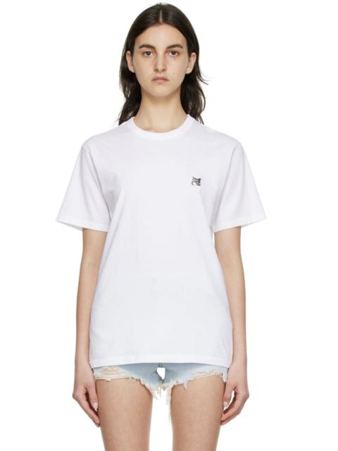 Maison Kitsune White Fox Head T-Shirt