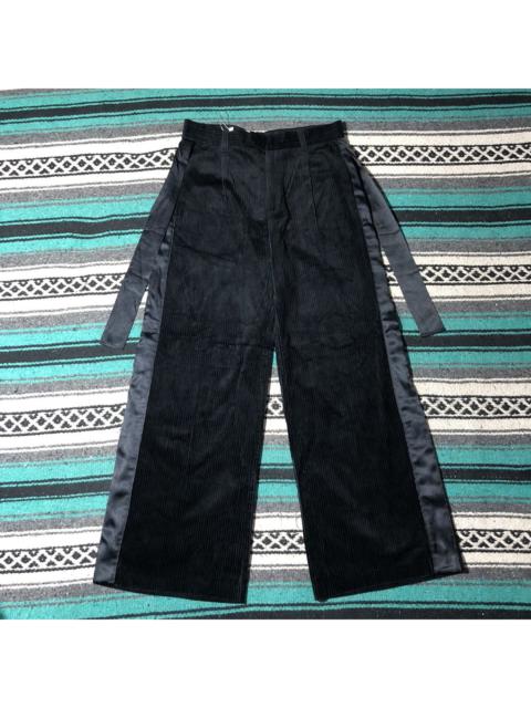 UNDERCOVER Ribbon Bow Corduroy Wide Leg Pants