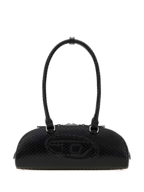 Diesel Diesel Women Black Leather  1Dr Dome Shoulder Bag