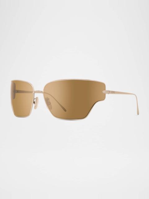 Signature Metal & Nylon Shield Sunglasses