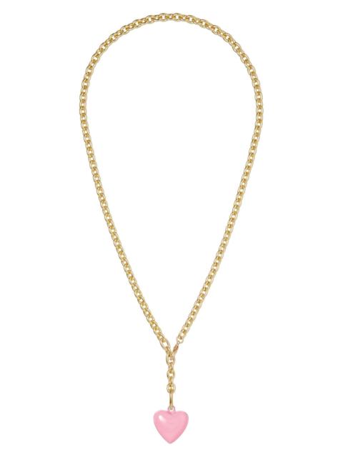 ROXANNE ASSOULIN ROXANNE ASSOULIN The Mini Happy Heart Pendant Necklace in Pink at Nordstrom