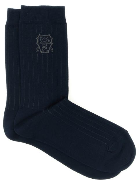 Brunello Cucinelli Brunello Cucinelli Men Socks Coat Of Arms Of Solomeo
