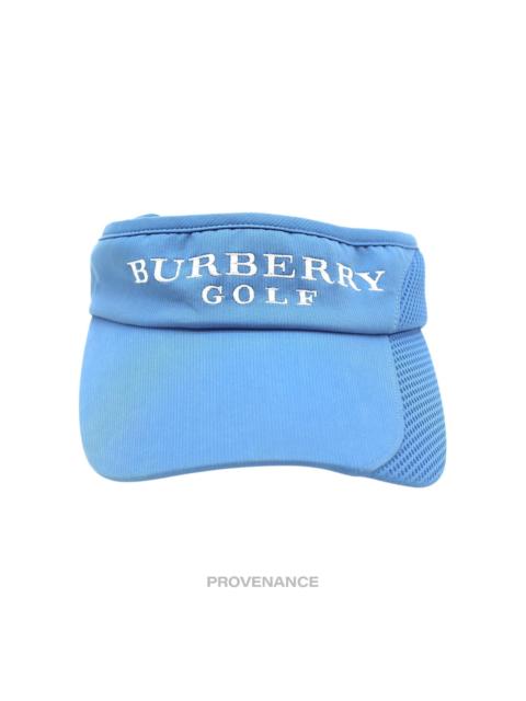 Burberry Burberry Golf Logo Embroidered Visor - Sky Blue