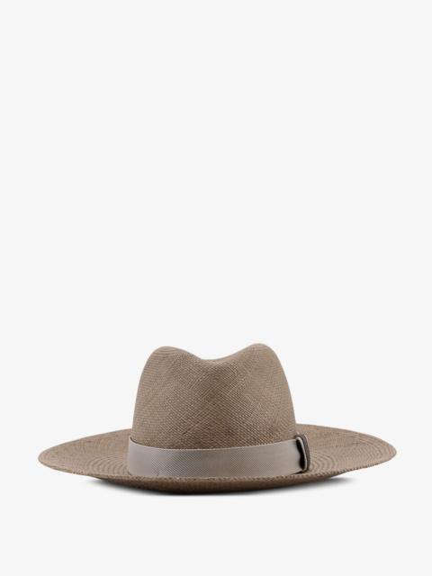 Brunello Cucinelli Brunello Cucinelli Women Raffia Fedora Hat With Monili Detail