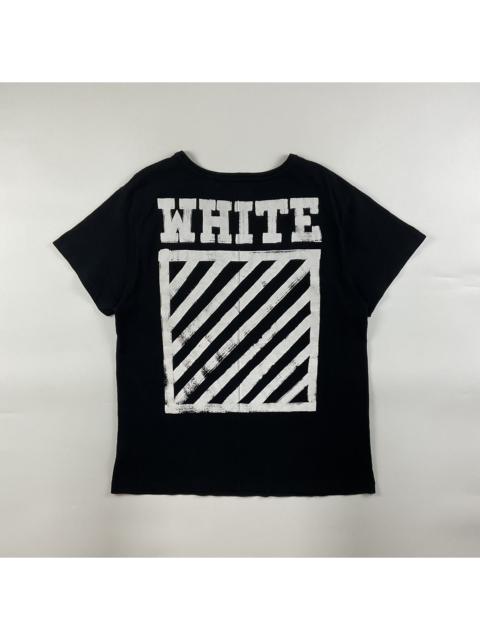 Off-White Off White Brushed Diagonal Oversized Shirt