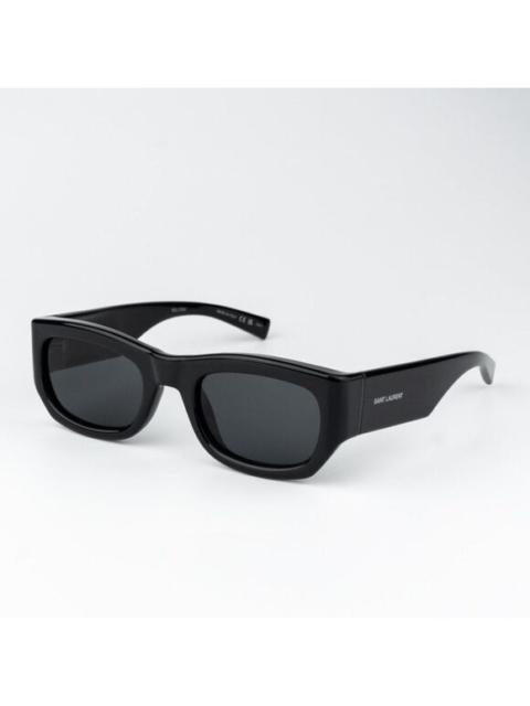 Other Designers Saint Lautrent - NEW Saint Laurent SL713 001 Black Grey Rectangle Unisex Sunglasses