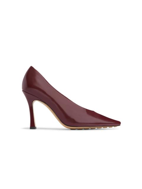 Bottega Veneta Cushion Lux Leather Pumps burgundy