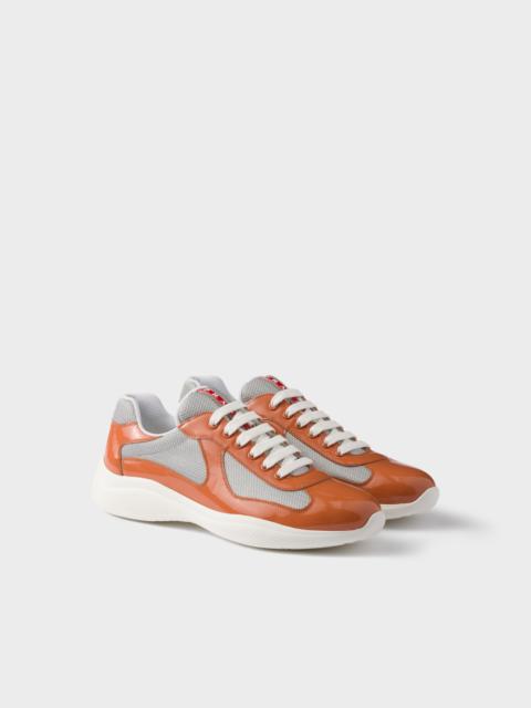 Prada Patent leather and technical fabric Prada America's Cup sneakers