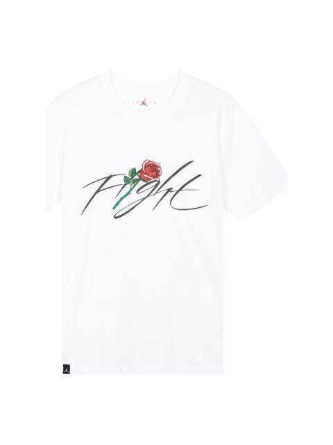 Jordan Air Jordan Flight Rose T-Shirt 'White' DQ7391-100