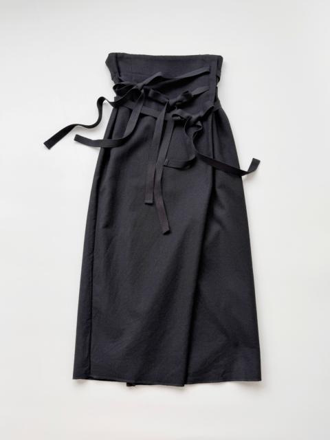 Comme Des Garçons Comme Des Garcons Wool Tie Black Skirt