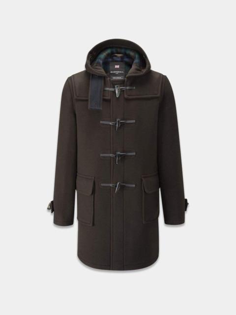 GLOVERALL Men's Morris Duffle Coat Brown Tartan