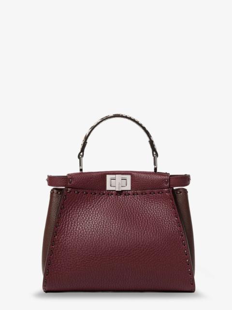 FENDI Fendi Peekaboo Mini Leather Crossbody Bag