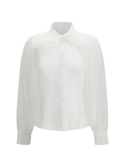forte_forte Forte_forte Tulle Shirt with Sash Diamond
