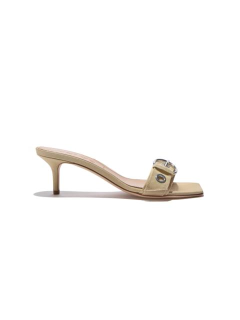 Aeyde Ilvy Buckled Canvas Sandals neutral