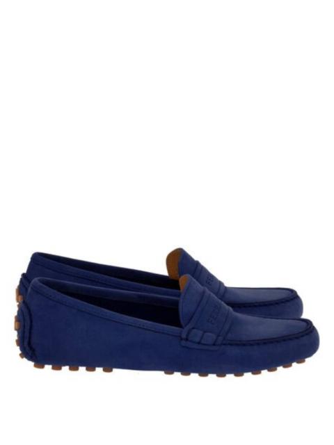 FERRAGAMO Ferragamo Iside Driver Moccasins with Logo, Size 7 C