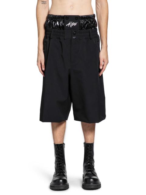 Moncler Asap Rocky Logo Print Nylon Shorts