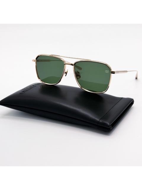 Valentino NEW VALENTINO SUNGLASSES VLS-168A LIMITED EDITION GOLD/GREEN