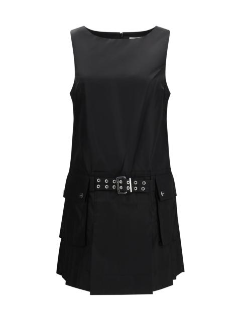 GANNI Ganni Duchesse Nylon Belted Mini Dress
