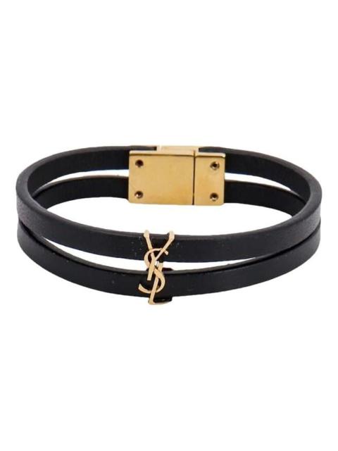 SAINT LAURENT Leather bracelet
