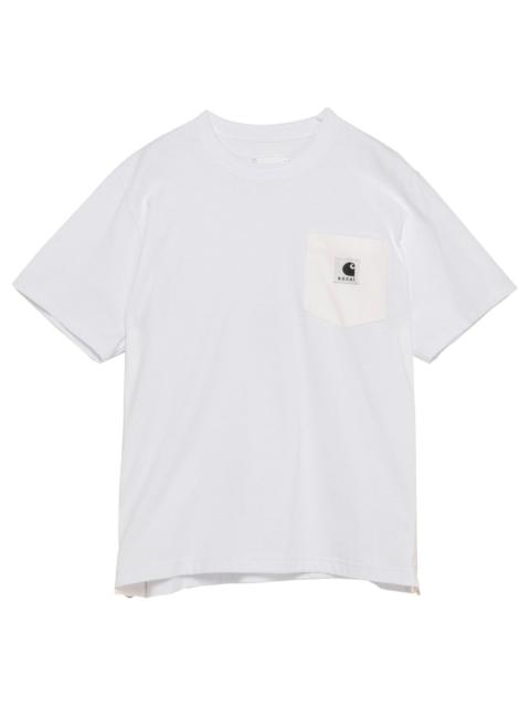 sacai Sacai X Carhartt Wip Men Logo Cotton T-Shirt
