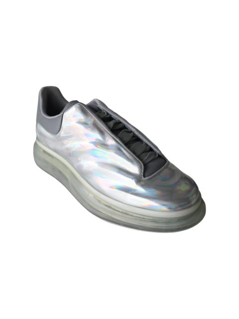 Alexander McQueen Alexander McQueen Oversized Glitter Sneaker Silver