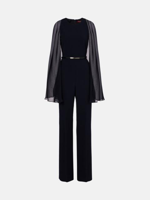 Max Mara Vertice caped cady jumpsuit