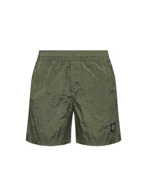 Stone Island Military green Nylon Metal swim shorts