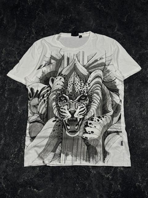 Other Designers Le Grande Bleu (L.G.B.) - LGB IfSixWasNine Style Just Cavalli Leopard Print T-Shirt