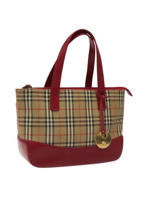 Burberry Burberry Nova Check Hand Bag Canvas Beige