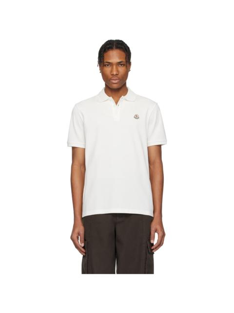 Moncler White Archivio SS Polo