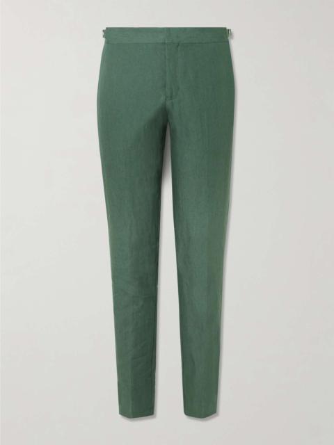 ORLEBAR BROWN Griffon Tapered Linen Trousers