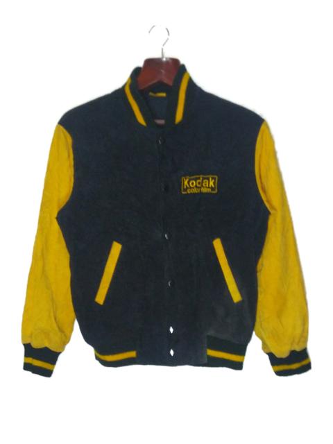 Other Designers Vintage - Vintage 80's Kodak Film Varsity Jacket Corduroy