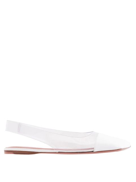 Amina Muaddi Amina Muaddi Transparent-Design Slingback Ballerina Flats