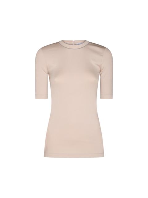 Brunello Cucinelli Beige Cotton Stretch T-shirt
