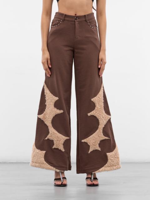 RUI Chocolate Flared Baggy Lounge Pants