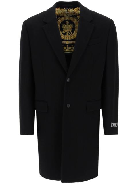 Versace Barocco Single-Breasted Coat Men