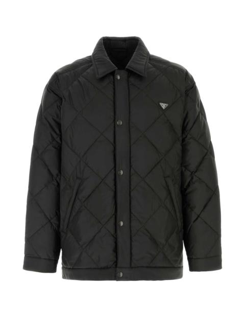 Prada Prada Men Black Polyester Down Jacket