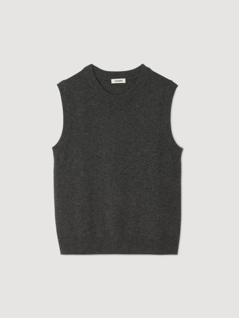 Sandro CASHMERE VEST TOP