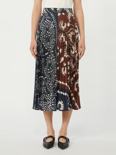 WEEKEND Max Mara Weekend Max Mara Milord Mix Print Midi Skirt in Tobacco at Nordstrom