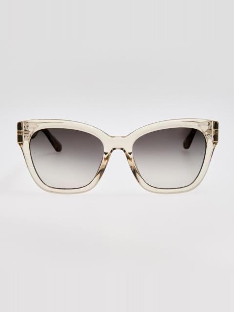 LINDA FARROW Tamara Sunglasses in Brown