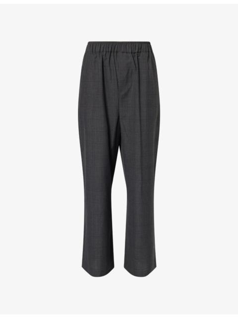 The Frankie Shop Baxter Plaid Woven Trousers