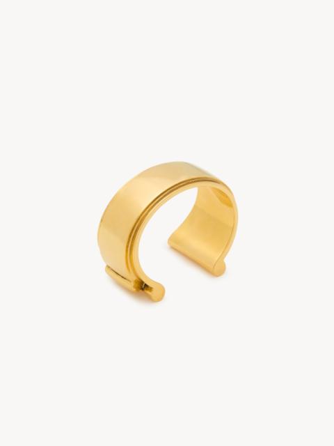 SAINT LAURENT SCROLL CUFF IN METAL