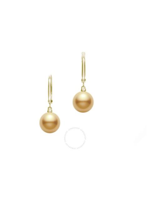 MIKIMOTO Mikimoto Golden South Sea Cultured Pearl Earrings in 18K Yellow Gold - MEA10183GXXKP100