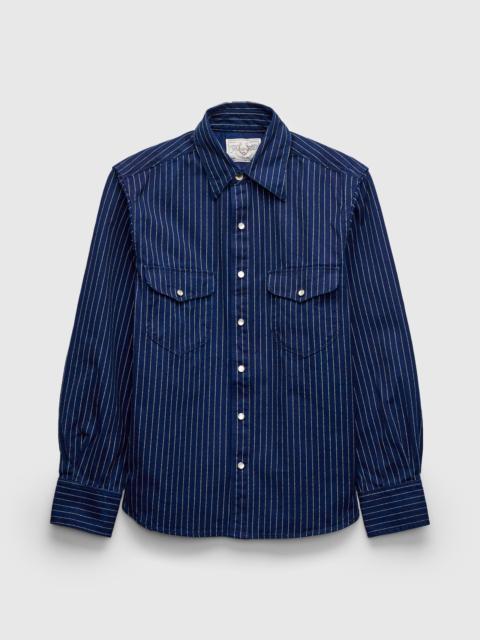 FREENOTE CLOTH Bodie Shirt in Indigo Wabash