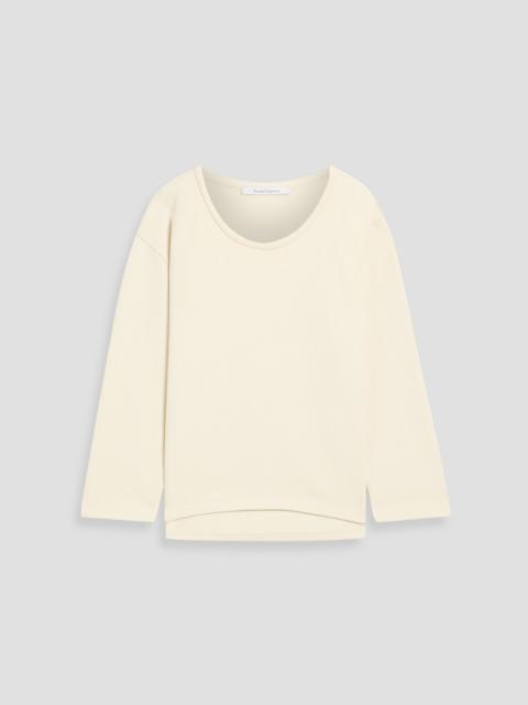Another Tomorrow French cotton and Lyocell-blend terry sweatshirt