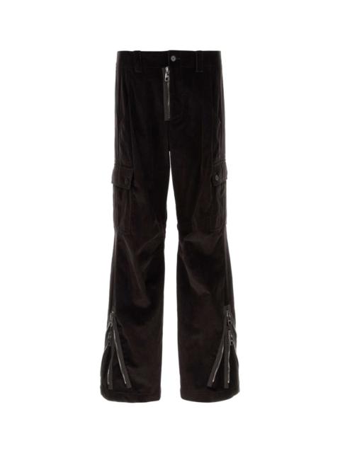 Dolce & Gabbana Dolce & Gabbana Men Dark Brown Corduroy Cargo Pant