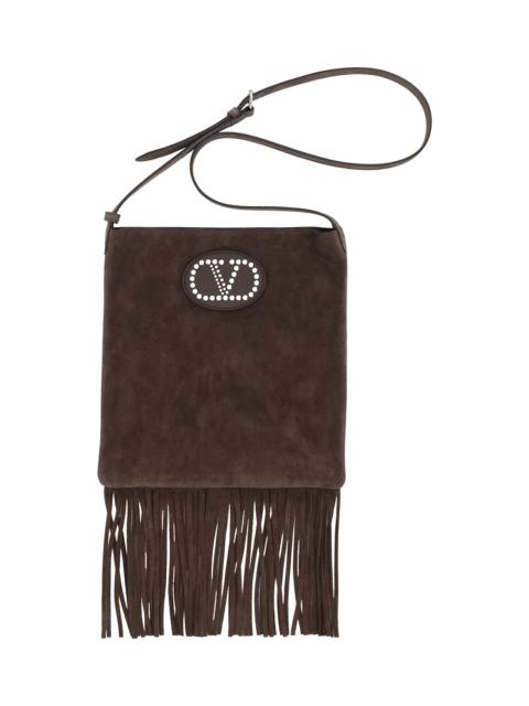 Valentino Suede Leather Shoulder Bag