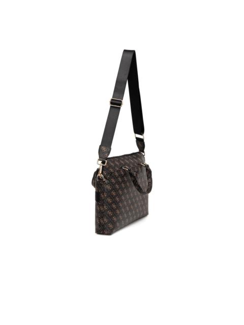GUESS USA logo-plaque top-handle laptop bag | farfetch | REVERSIBLE
